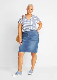 Jupe en jean stretch, bonprix