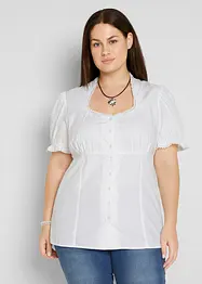 Blouse bavaroise à col Blanche-Neige, bonprix