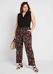 Pantalon taille extensible en viscose, bonprix