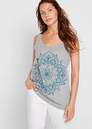 Top débardeur en coton imprimé mandala, bonprix