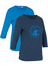Lot de 2 T-shirts manches 3/4, bpc bonprix collection