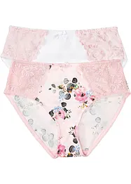 Lot de 2 slips Maxi avec dentelle, bonprix