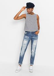 Jean Straight avec effets destroy, RAINBOW