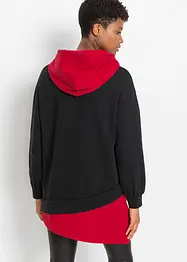 Sweat-shirt à capuche et base asymétrique, bonprix