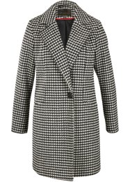 Manteau à motif pied-de-poule avec teneur en laine, bpc selection premium