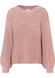 Pull en maille ajourée oversize, bonprix