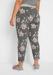 Pantalon sweat floral en matière stretch, longueur 7/8, bpc bonprix collection