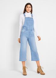 Salopette en jean confort stretch, Wide, John Baner JEANSWEAR