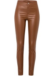 Pantalon synthétique imitation cuir taille haute, RAINBOW