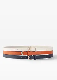 Lot de 3 ceintures, bonprix