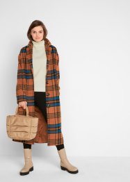 Manteau ample en imitation laine, à carreaux, bpc bonprix collection