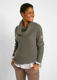 Pull en grosse maille avec col large, bonprix