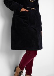 Duffle-coat en velours côtelé doublé, mi-long, bpc bonprix collection
