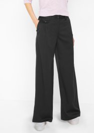 Pantalon Marlène large avec taille confortable et pinces, bonprix