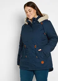 Parka rembourrée avec bordure sherpa, bonprix