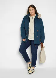 Parka rembourrée avec bordure sherpa, bonprix