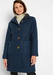 Manteau en bouclé avec poches, bonprix