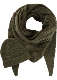 Écharpe et bonnet en maille durables (Ens. 2 pces.), bpc bonprix collection