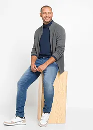 Gilet en fine maille 100% coton, bonprix