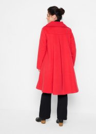 Manteau en imitation laine coupe trapèze avec col haut ample, bpc bonprix collection