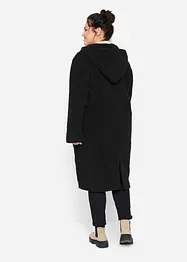 Manteau en sherpa avec capuche et poches, bonprix