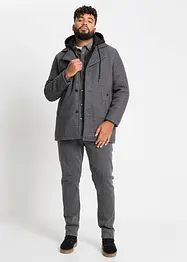 Veste d'extérieur, aspect laine, avec empiècement sweat amovible, bonprix