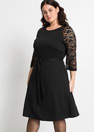 Robe en jersey à manches dentelle, BODYFLIRT