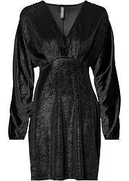 Robe scintillante en velours avec décolleté plongeant en V, bonprix