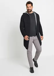 Gilet en maille à capuche, coton, bonprix