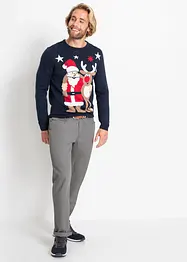 Pull en maille fine avec motif de Noël, bonprix