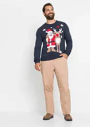 Pull en maille fine avec motif de Noël, bonprix