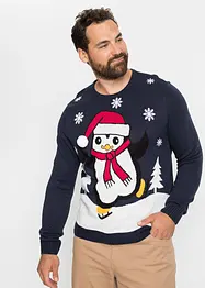 Pull avec motif de Noël, bonprix