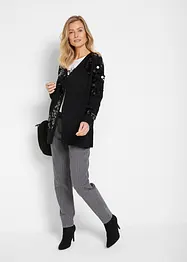 Gilet en maille avec sequins, bonprix