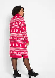 Robe de Noël en maille avec motif animal, bonprix