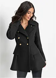 Manteau court militaire à teneur en laine, bonprix