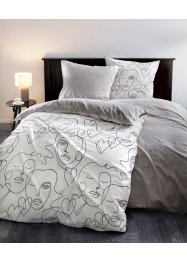 Parure de lit réversible avec motif abstrait, bpc living bonprix collection