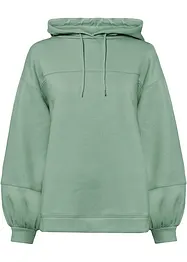 Sweat à capuche oversize en coton mélangé doux, bonprix
