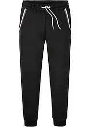 Pantalon de jogging à détails contrastants, 100% coton, bonprix