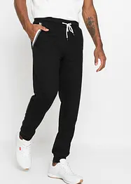 Pantalon de jogging à détails contrastants, 100% coton, bonprix