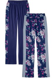 Lot de 2 pantalons de pyjama en coton bio, bpc bonprix collection