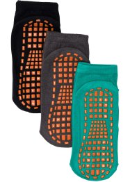 Lot de 3 paires de chaussettes antidérapantes enfant avec coton bio, bpc bonprix collection