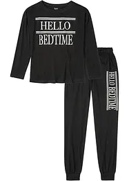 Pyjama avec T-shirt oversized, bonprix