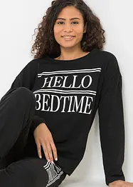 Pyjama avec T-shirt oversized, bonprix