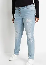 Jean Boyfriend Destroyed avec polyester recyclé, bonprix