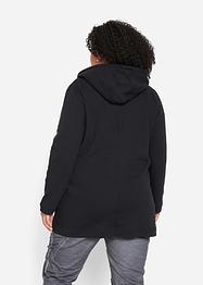 Gilet sweat long avec poches zippées, bpc bonprix collection