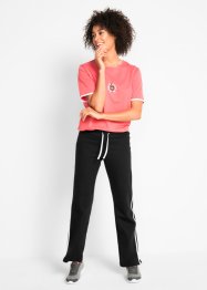 Pantalon de jogging en coton, coupe droite, bpc bonprix collection