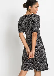 Robe en jersey imprimée avec drapé, bonprix