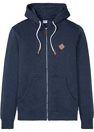 Sweat zippé à capuche avec fermeture zippée, bonprix