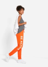 Pantalon de jogging en coton avec imprimé, Loose Fit, bpc bonprix collection