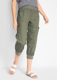 Pantalon cargo 3/4 en coton avec taille confortable, bpc bonprix collection